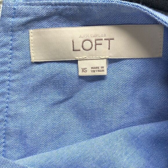 LOFT DRESS, Shift Dress, Stripes with color blocking Size XS - Picture 3 of 5